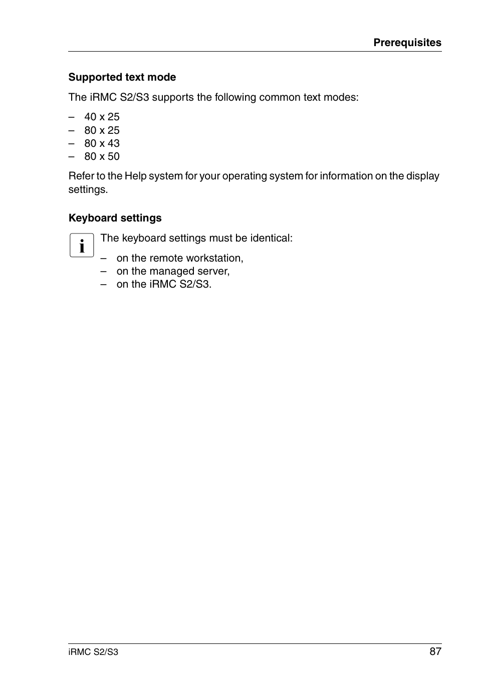 FUJITSU INTEGRATED REMOTE MANAGEMENT CONTROLLER IRMC S2/S3 User Manual | Page 87 / 426
