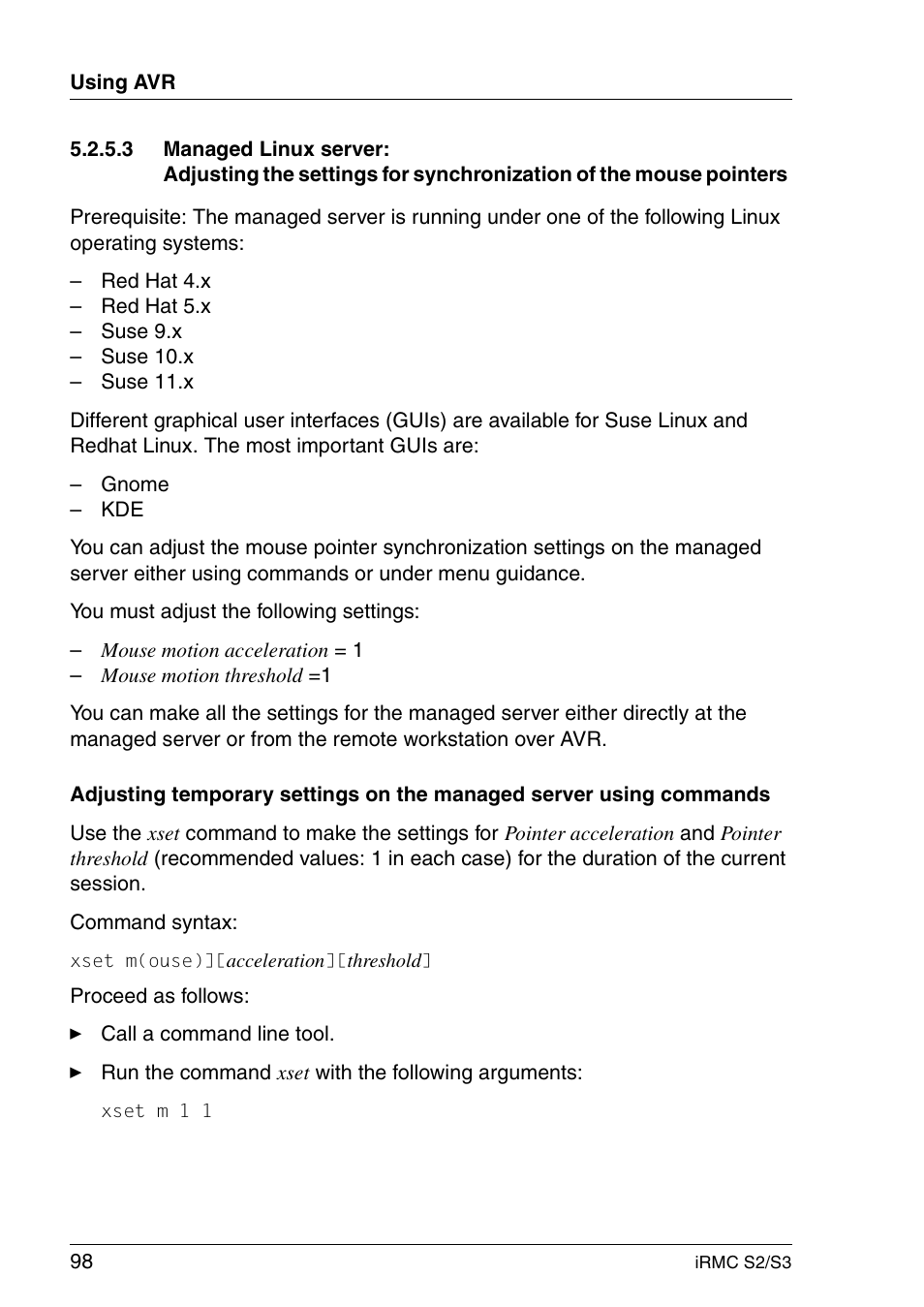 FUJITSU INTEGRATED REMOTE MANAGEMENT CONTROLLER IRMC S2/S3 User Manual | Page 98 / 426