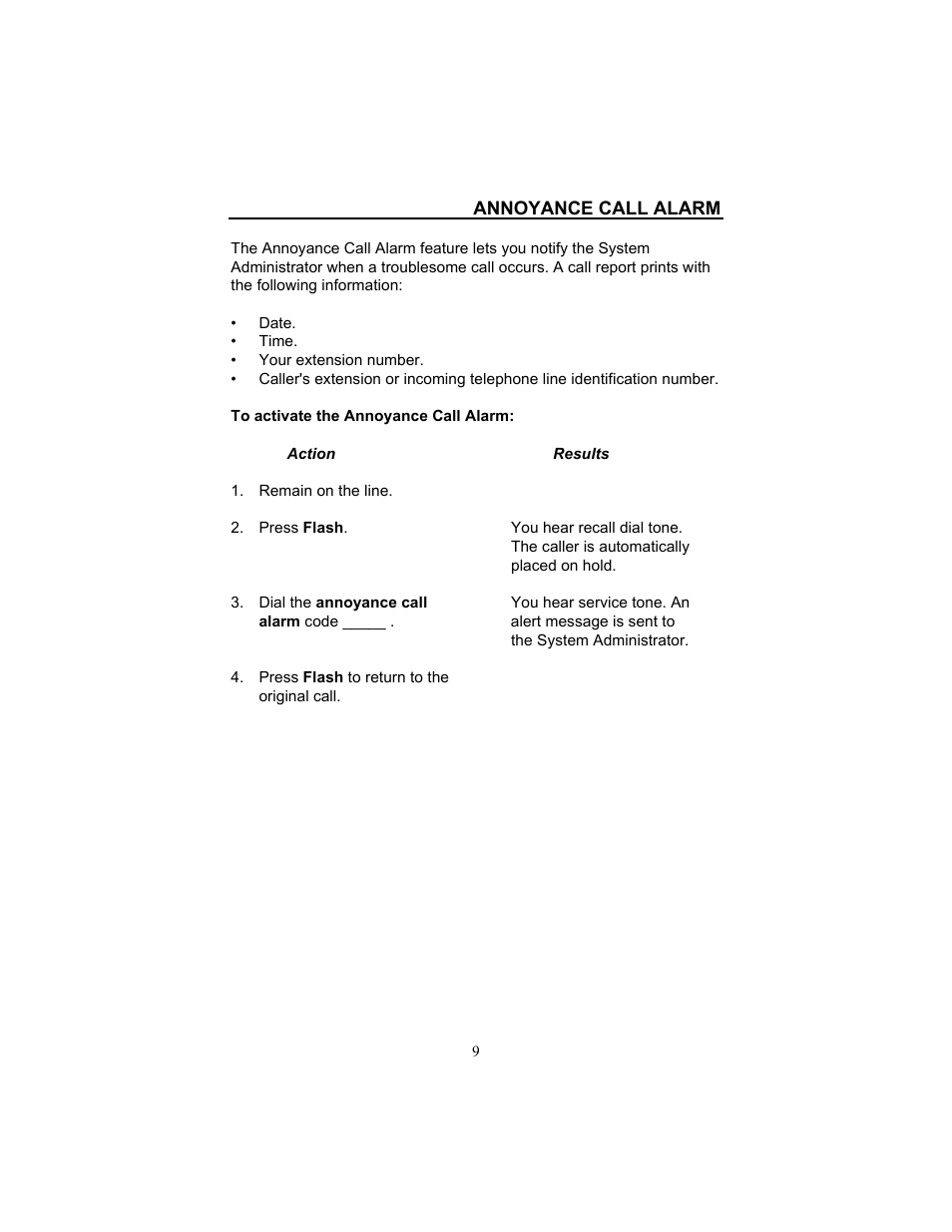 Annoyance call alarm | FUJITSU F9600 F9600c User Manual | Page 17 / 96