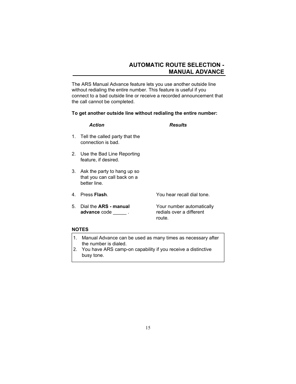 Automatic route selection - manual advance | FUJITSU F9600 F9600c User Manual | Page 23 / 96