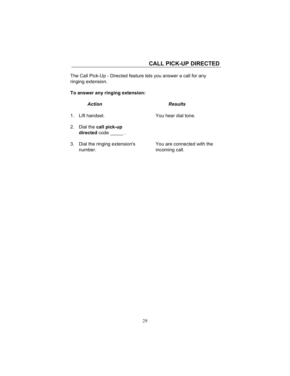 Call pick-up directed | FUJITSU F9600 F9600c User Manual | Page 37 / 96