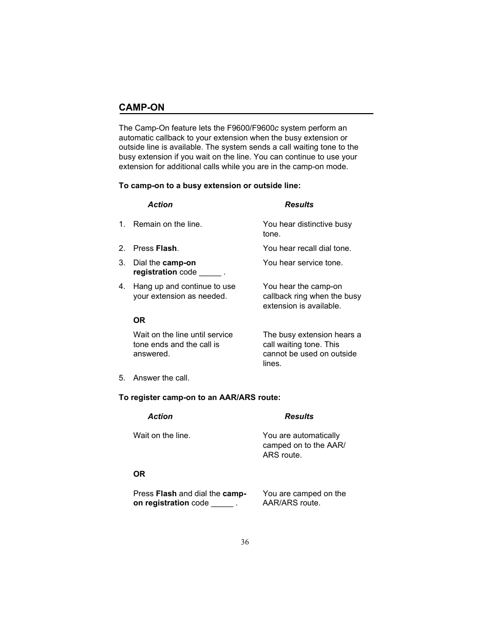 Camp-on | FUJITSU F9600 F9600c User Manual | Page 44 / 96