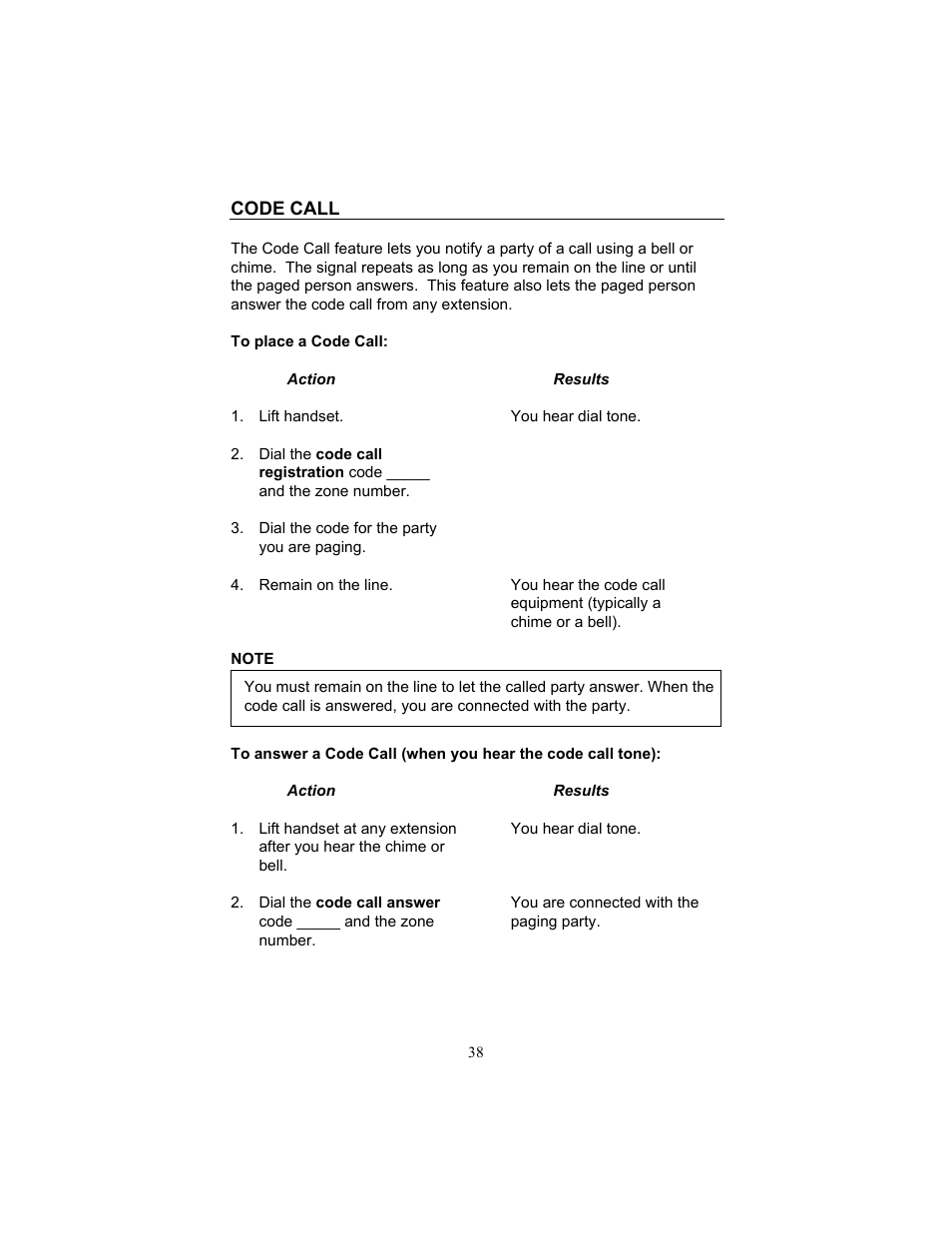 Code call | FUJITSU F9600 F9600c User Manual | Page 46 / 96