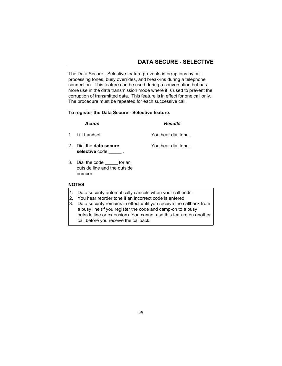 Data secure - selective | FUJITSU F9600 F9600c User Manual | Page 47 / 96