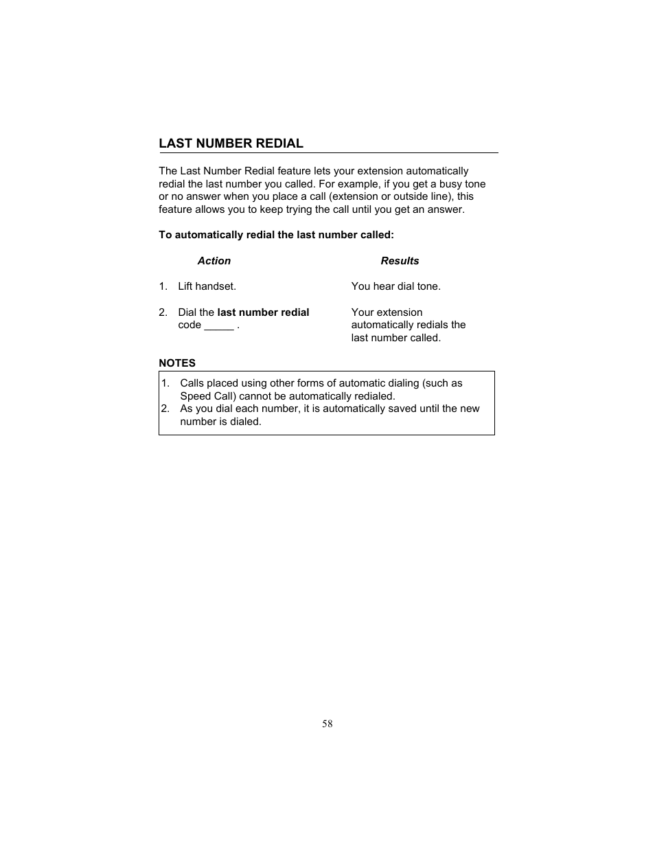Last number redial | FUJITSU F9600 F9600c User Manual | Page 66 / 96