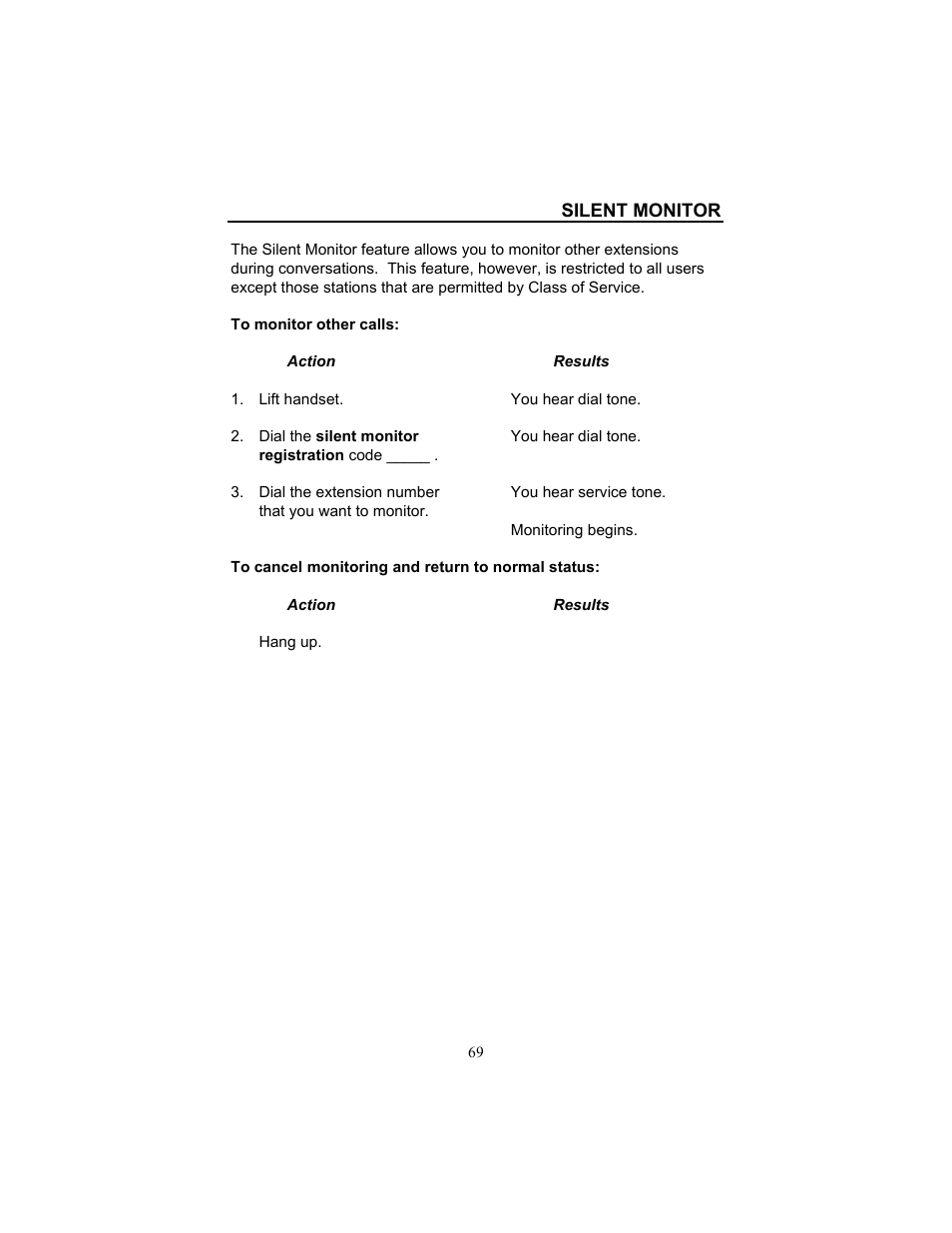 Silent monitor | FUJITSU F9600 F9600c User Manual | Page 77 / 96