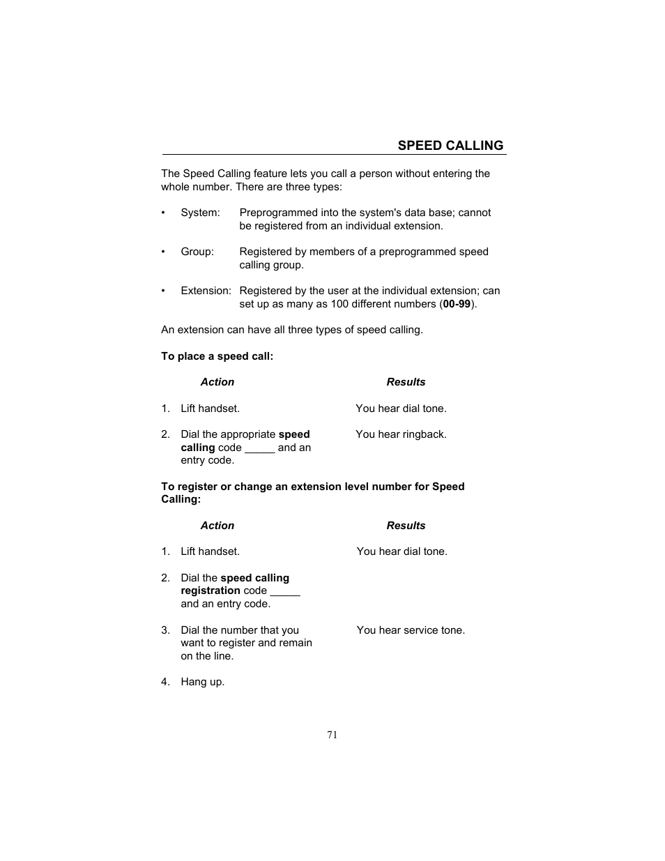 Speed calling | FUJITSU F9600 F9600c User Manual | Page 79 / 96