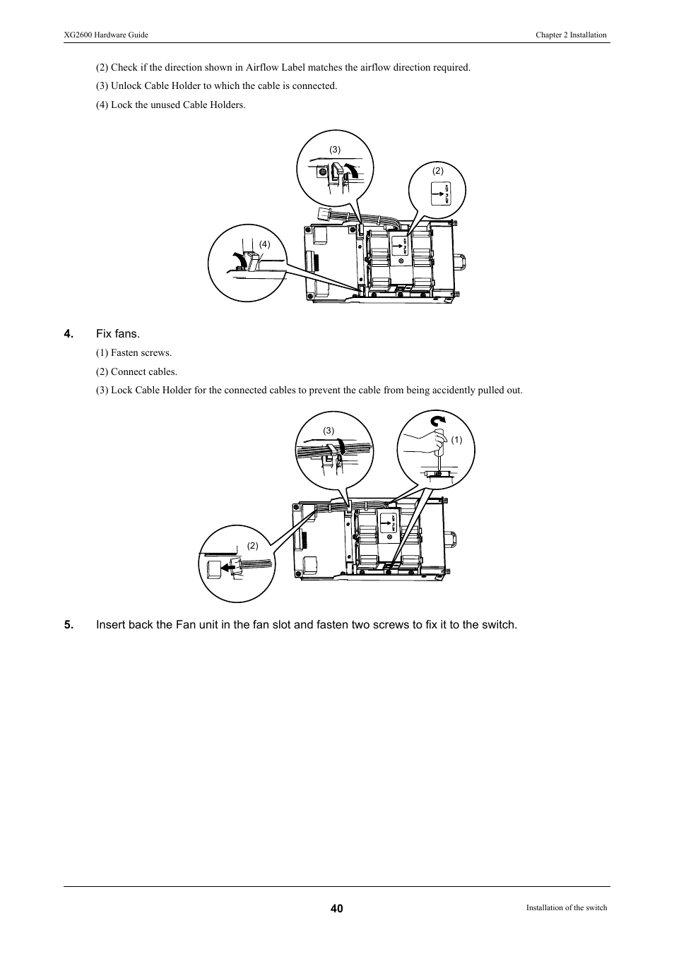 FUJITSU XG2600 User Manual | Page 40 / 59