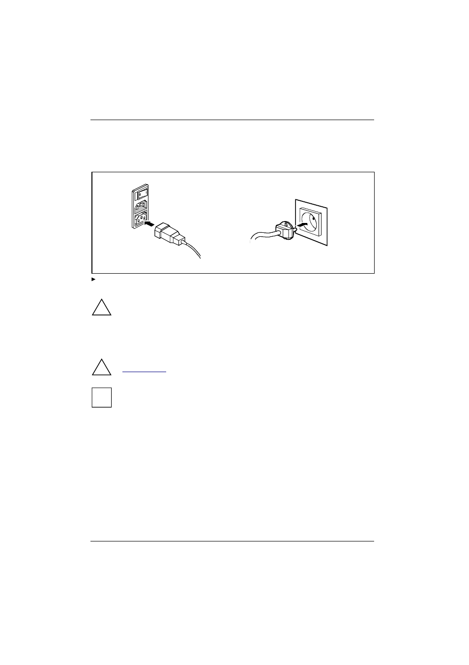 Connecting the monitor to the line voltage, Installing rack-server in/removing from rack, 2 connecting the monitor to the line voltage | 5 installing rack-server in/removing from rack, Installing rack-server | FUJITSU PRIMERGY B120 User Manual | Page 22 / 68