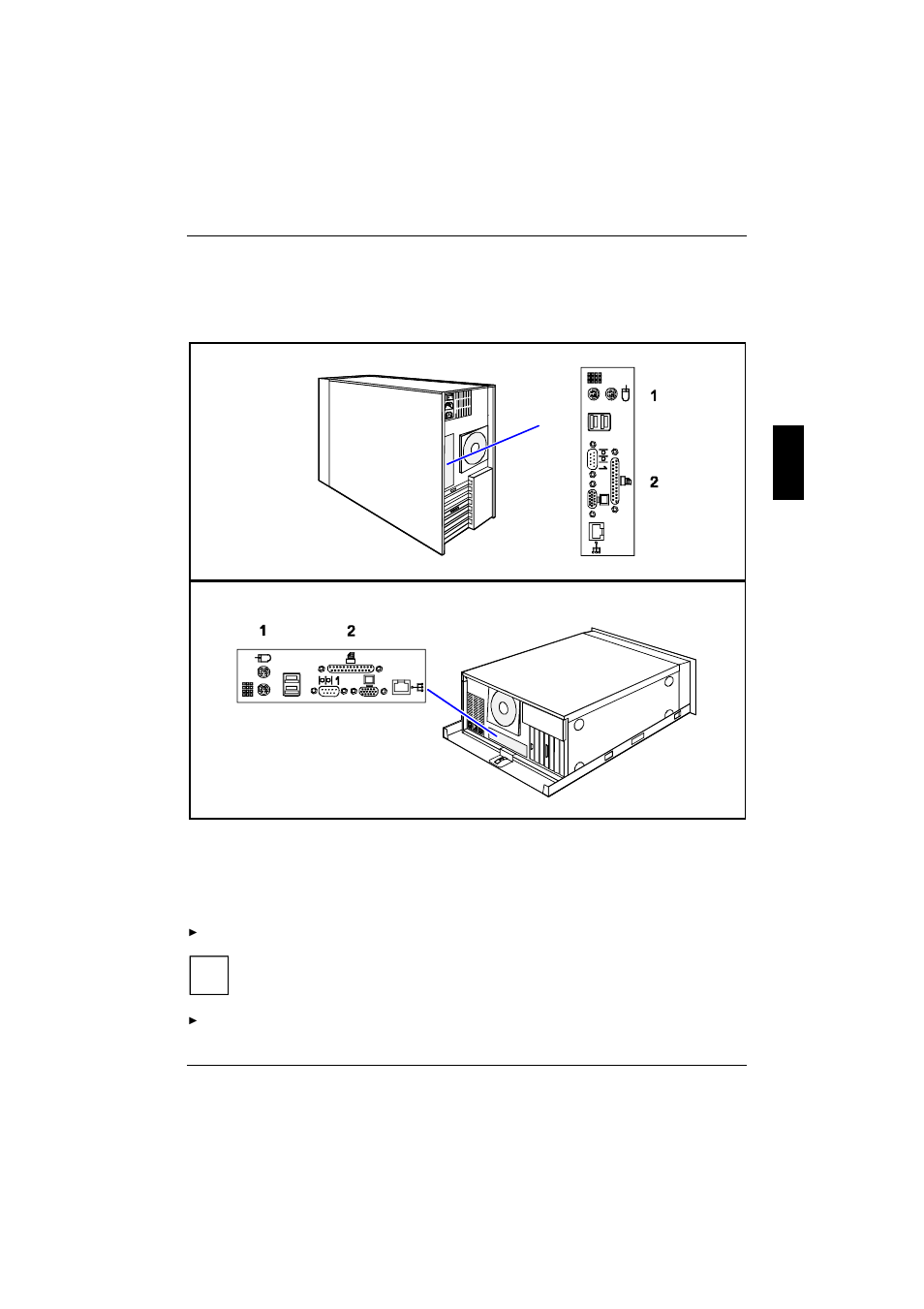 Connecting devices to the server, 7 connecting devices to the server | FUJITSU PRIMERGY B120 User Manual | Page 29 / 68