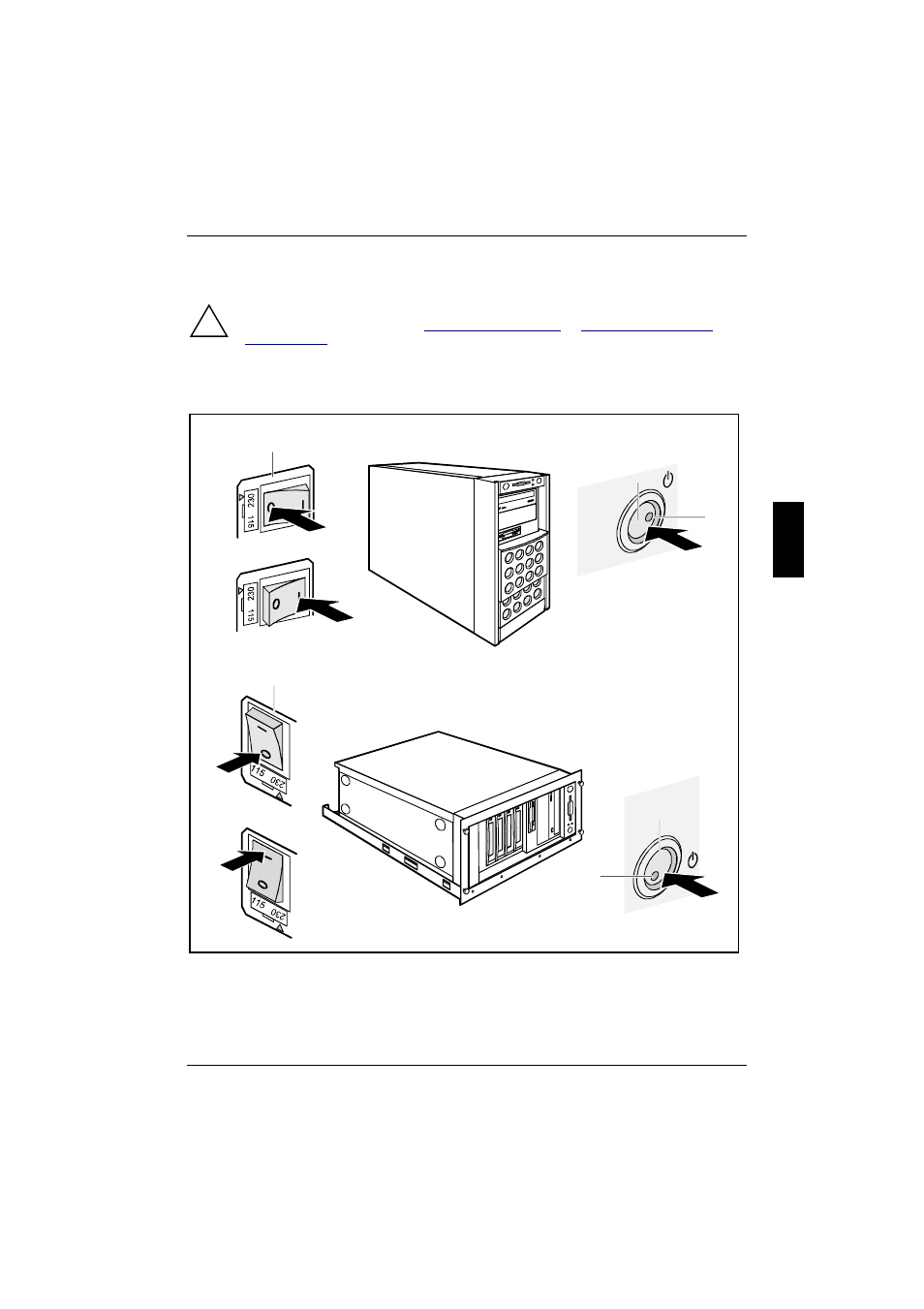 Switching the server on and off, 3 switching the server on and off | FUJITSU PRIMERGY B120 User Manual | Page 35 / 68