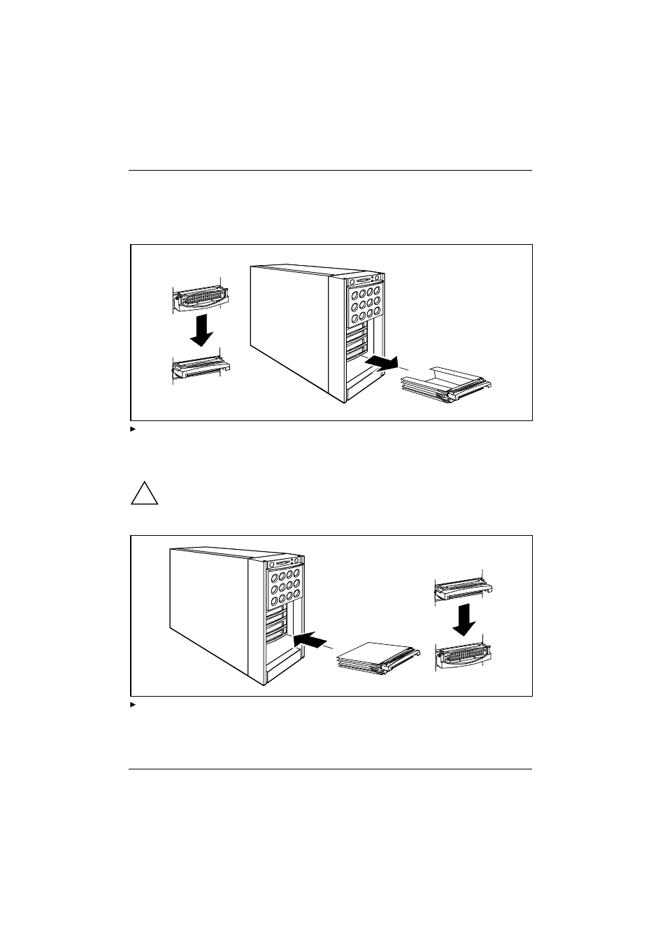 Installing/removing a scsi hard disk drive, 3 installing/removing a scsi hard disk drive | FUJITSU PRIMERGY B120 User Manual | Page 54 / 68