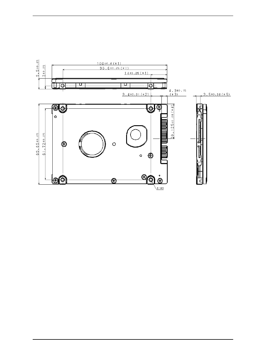 1 dimensions | FUJITSU MHT2060BH User Manual | Page 44 / 264