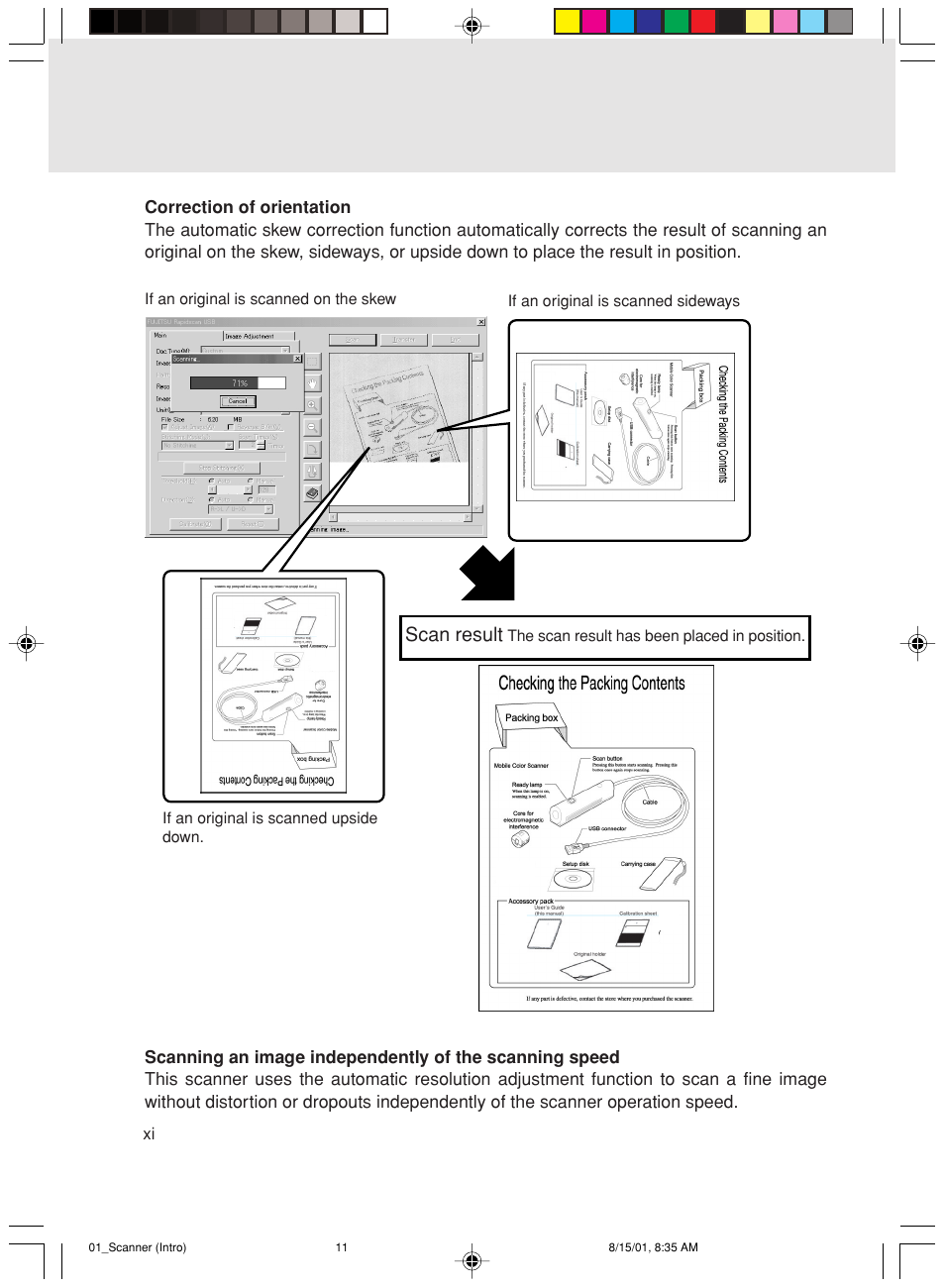 Scan result | FUJITSU Mobile Color Scanner User Manual | Page 11 / 65