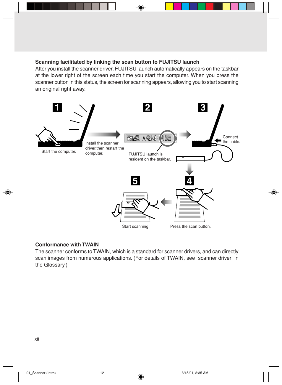 FUJITSU Mobile Color Scanner User Manual | Page 12 / 65