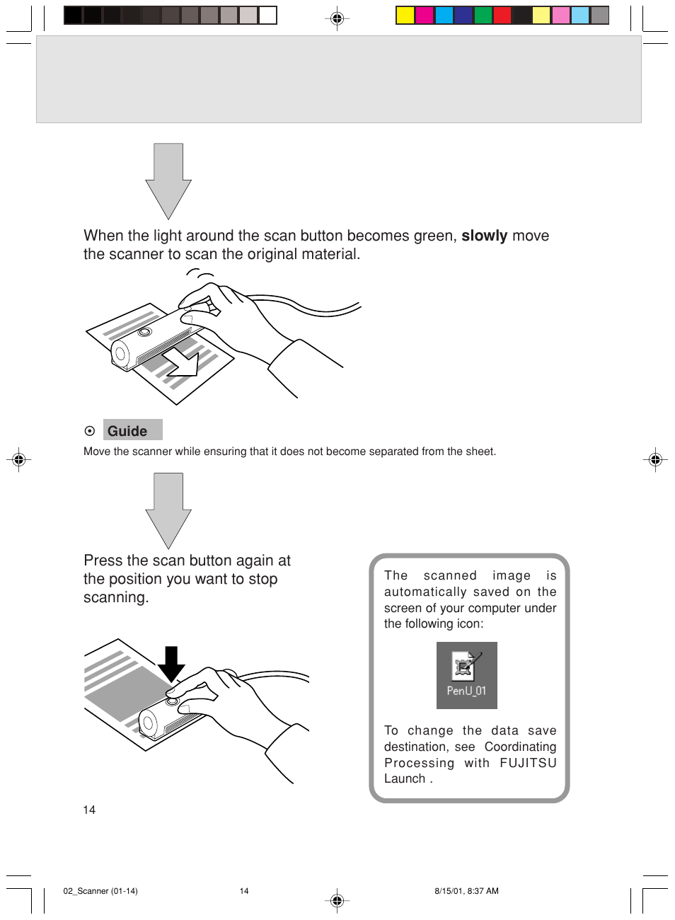 FUJITSU Mobile Color Scanner User Manual | Page 26 / 65