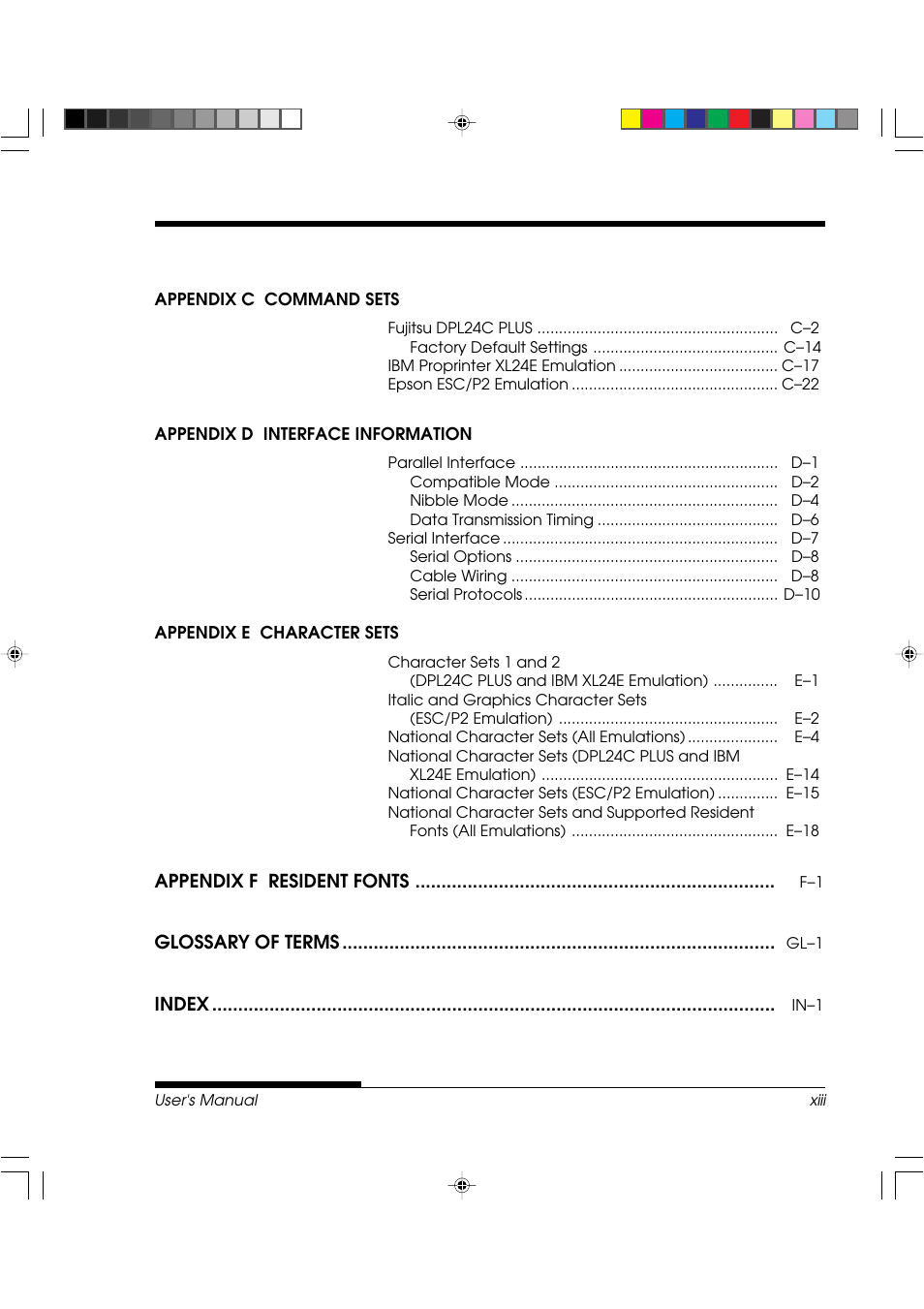 FUJITSU DL3800 User Manual | Page 15 / 262