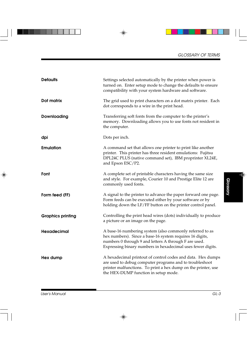 FUJITSU DL3800 User Manual | Page 247 / 262