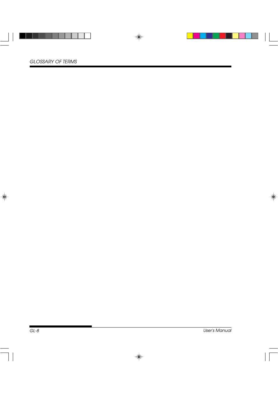 Glossary of terms | FUJITSU DL3800 User Manual | Page 252 / 262