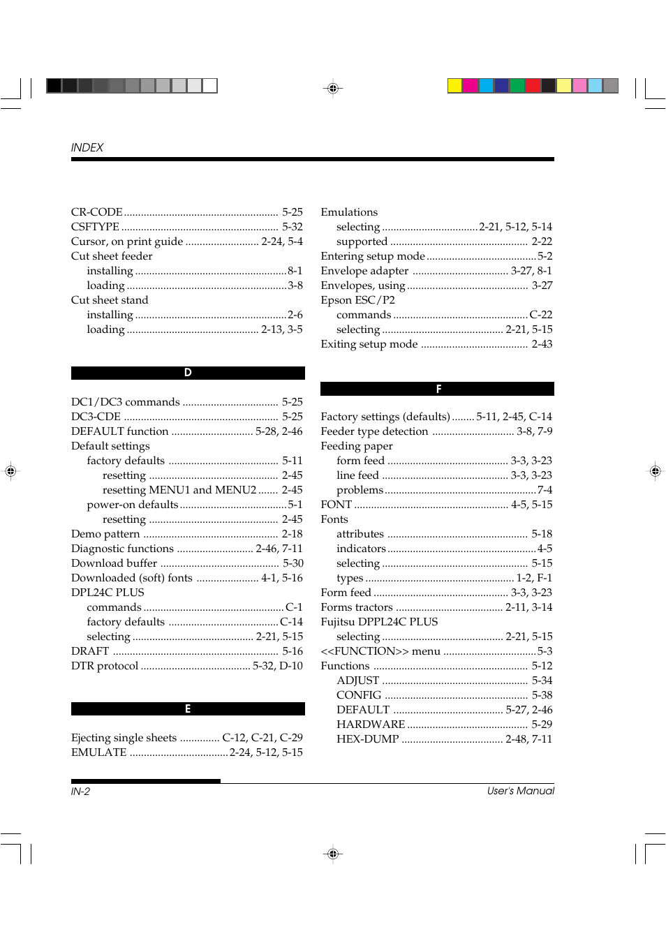 FUJITSU DL3800 User Manual | Page 254 / 262