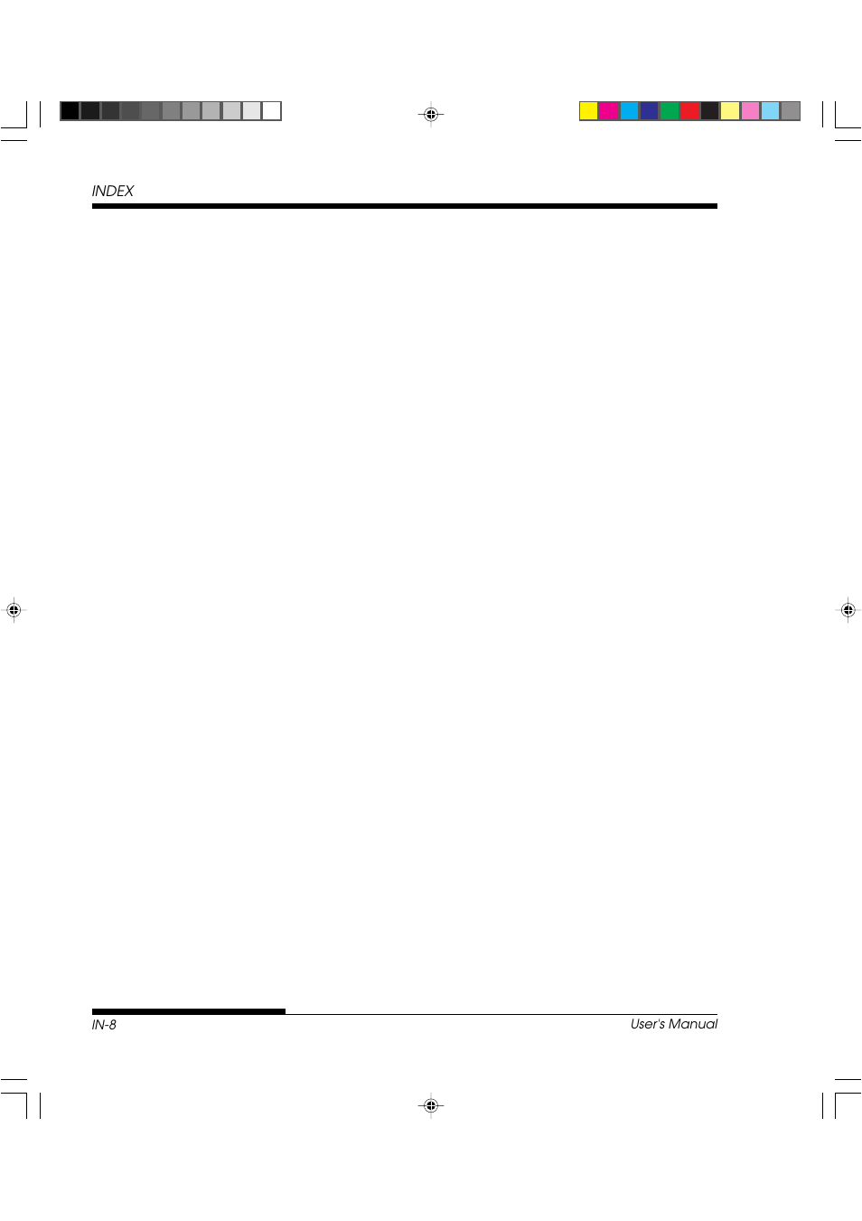 Index | FUJITSU DL3800 User Manual | Page 260 / 262