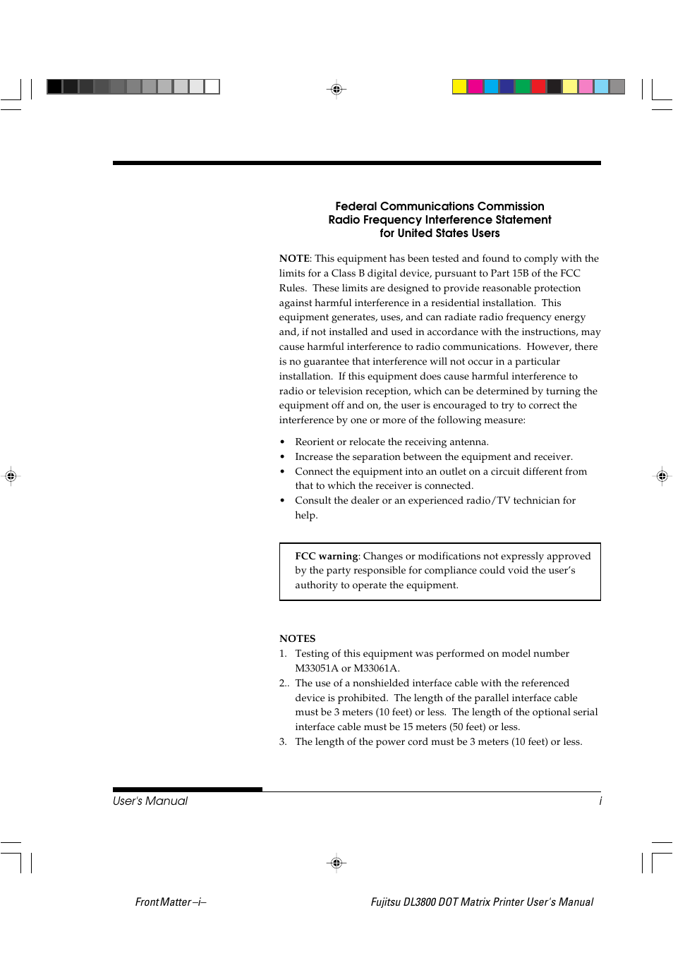 FUJITSU DL3800 User Manual | Page 3 / 262