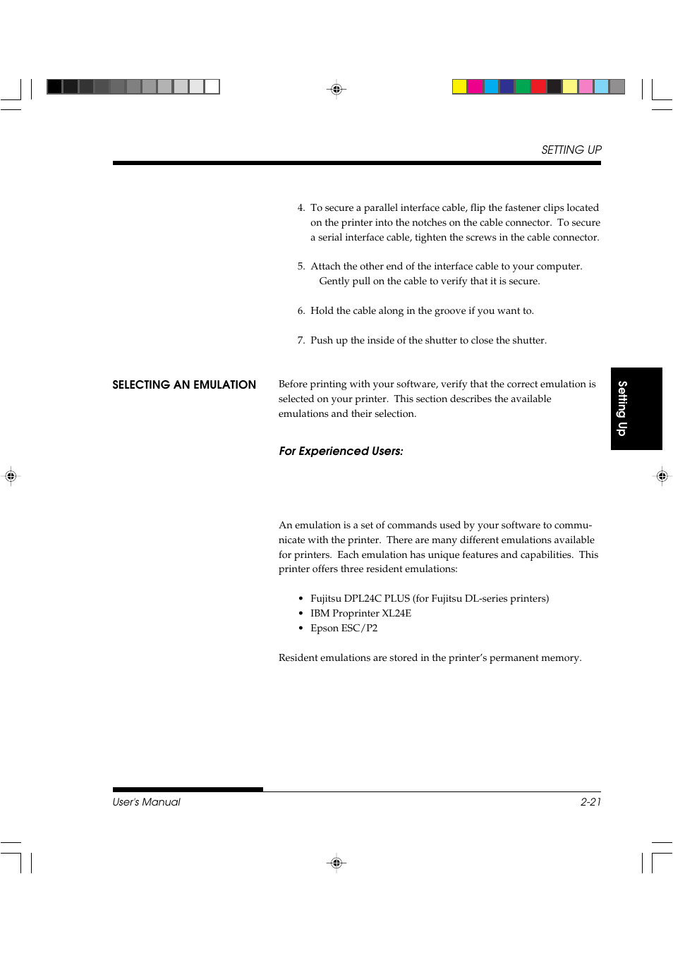 FUJITSU DL3800 User Manual | Page 43 / 262