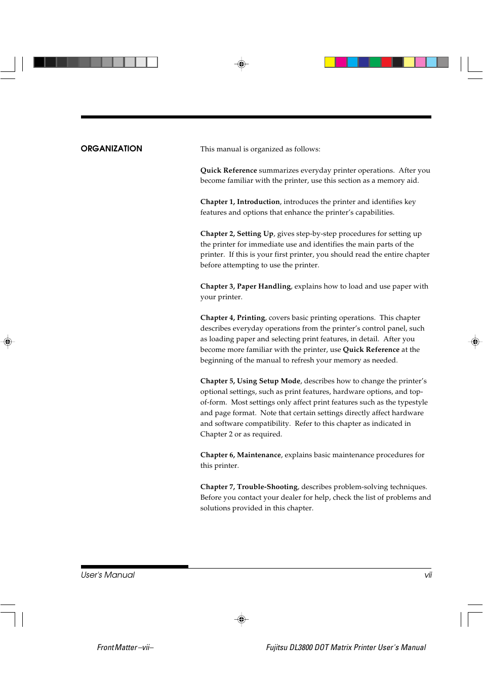 FUJITSU DL3800 User Manual | Page 9 / 262