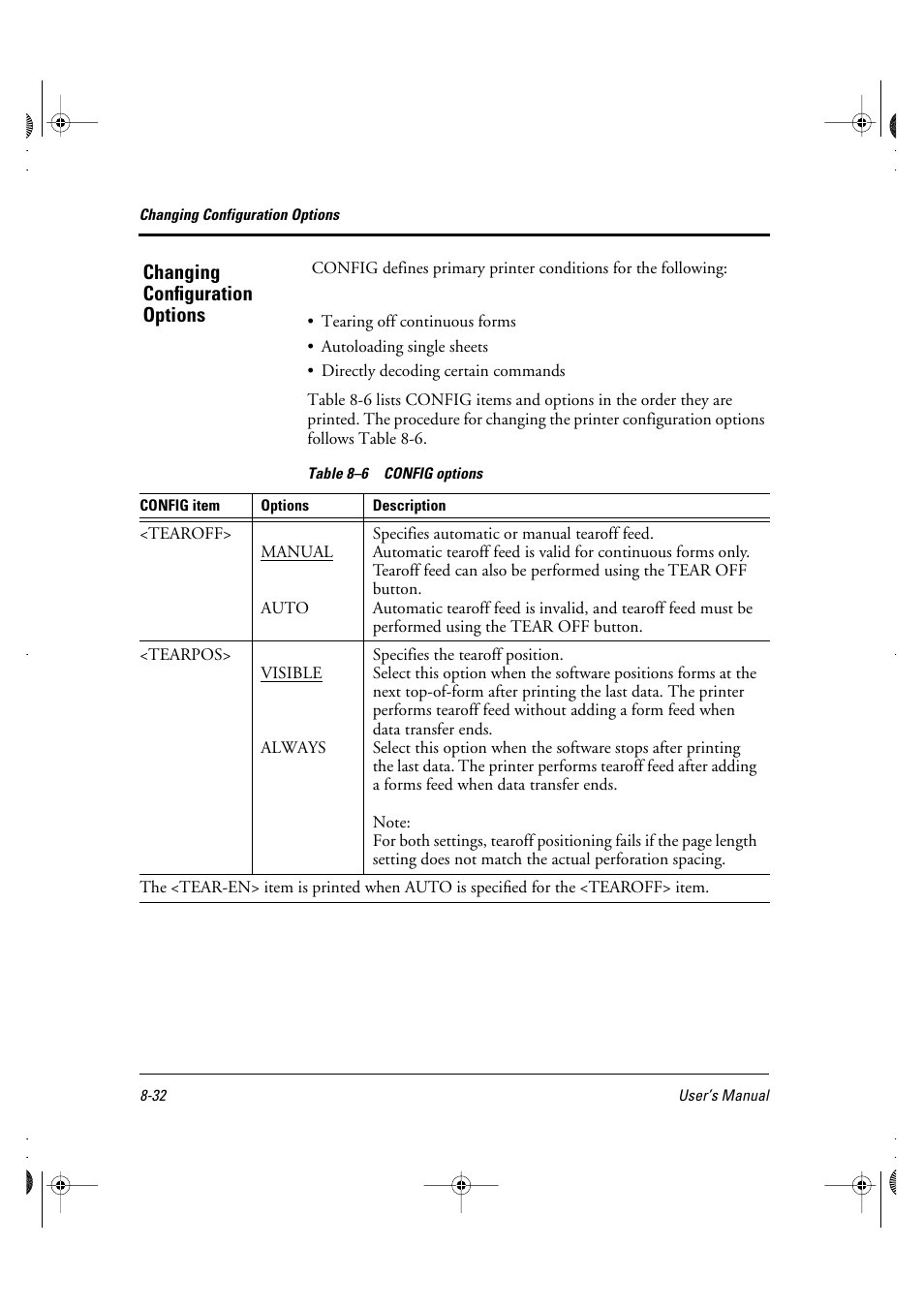 Changing configuration options | FUJITSU DL6400 User Manual | Page 113 / 247