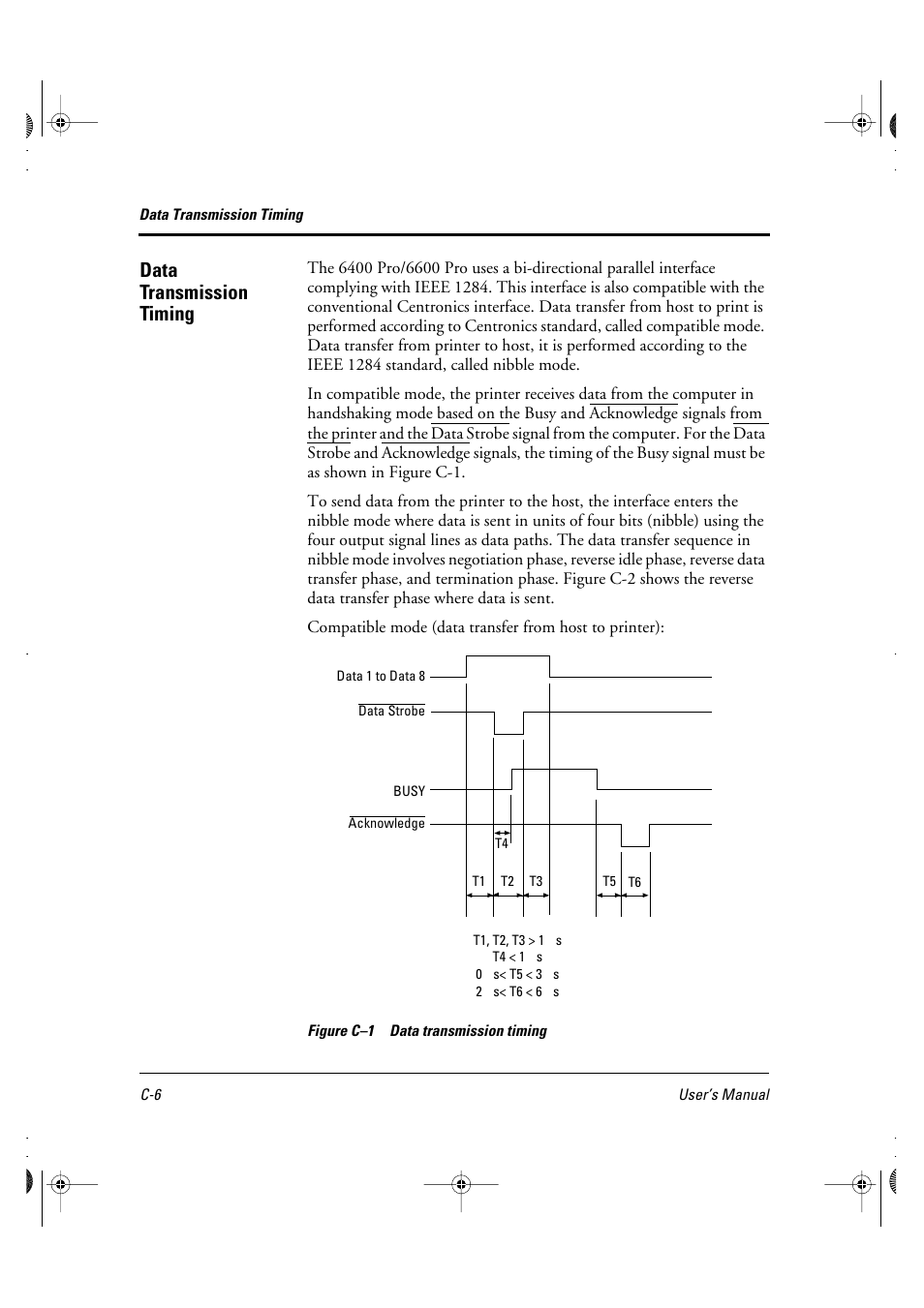 Data transmission timing | FUJITSU DL6400 User Manual | Page 181 / 247