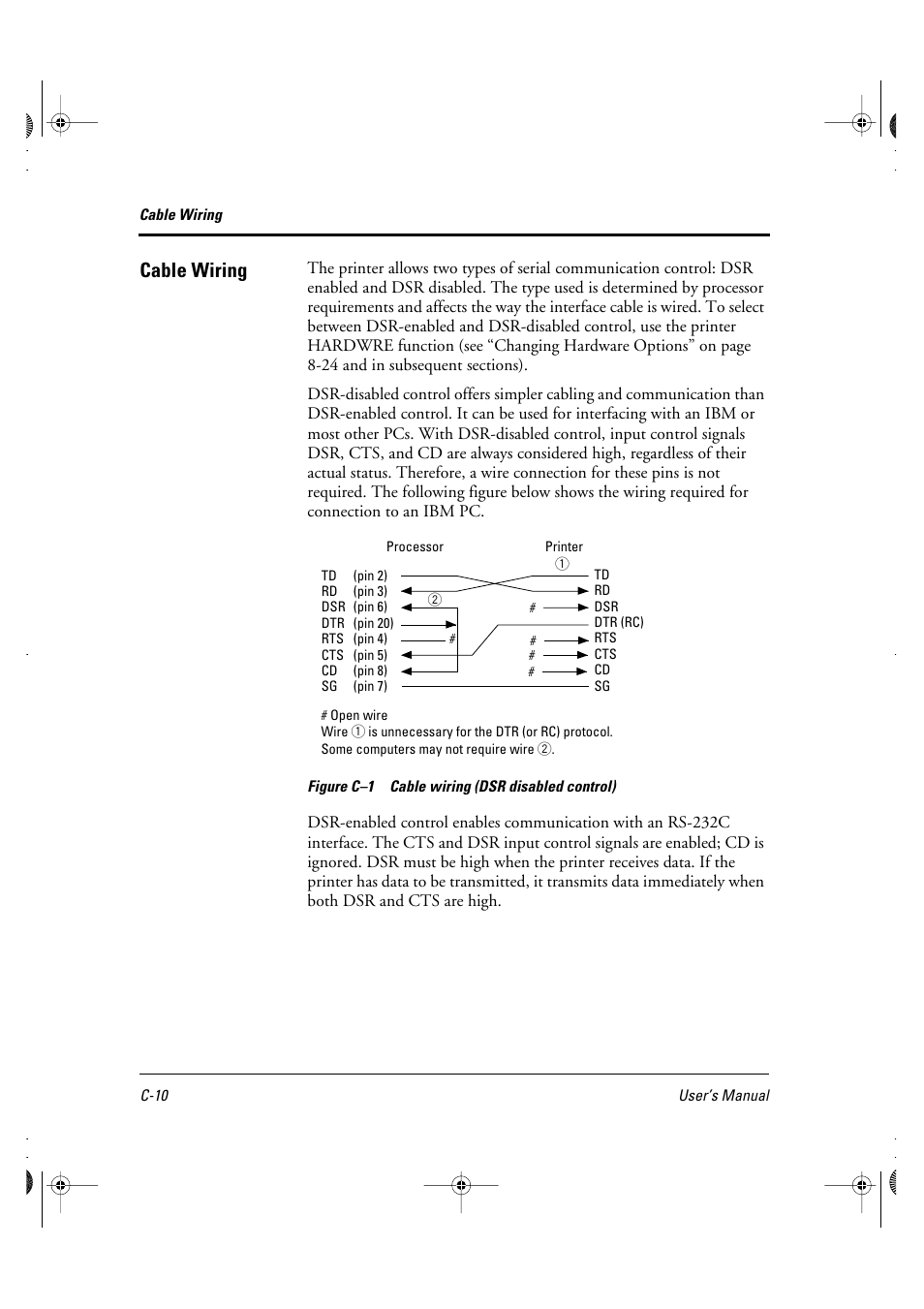 Cable wiring | FUJITSU DL6400 User Manual | Page 185 / 247