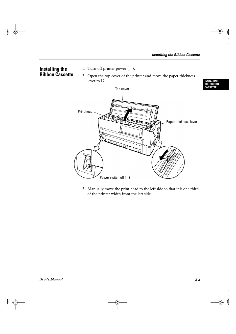 Installing the ribbon cassette | FUJITSU DL6400 User Manual | Page 26 / 247