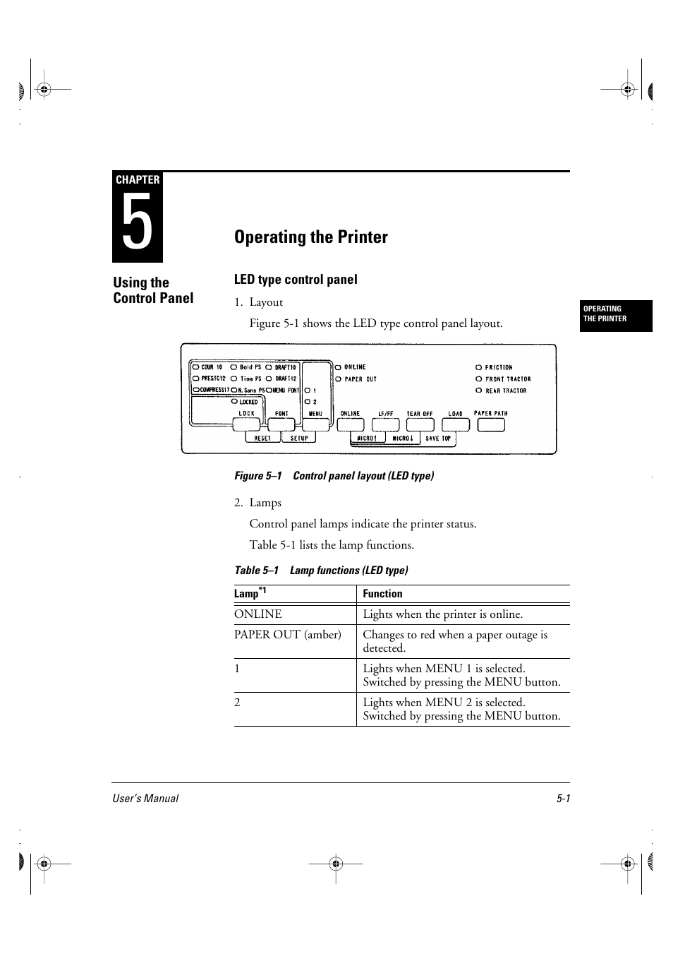 Operating the printer | FUJITSU DL6400 User Manual | Page 44 / 247