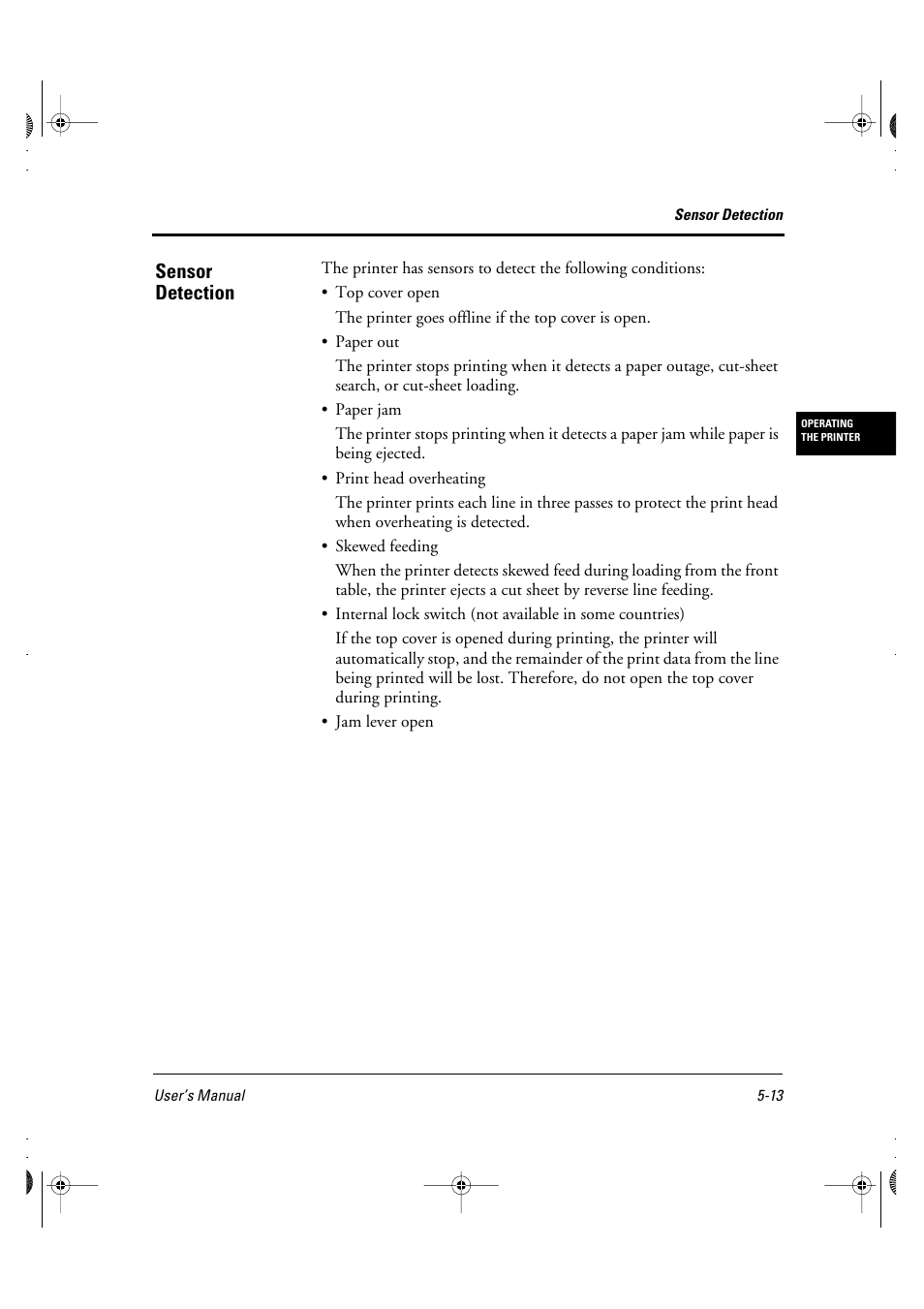 Sensor detection | FUJITSU DL6400 User Manual | Page 56 / 247