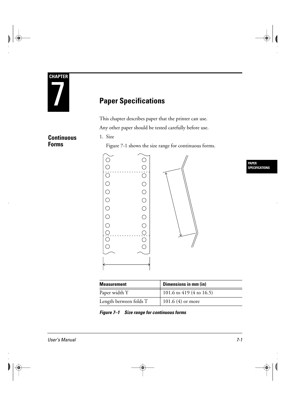 Paper specifications | FUJITSU DL6400 User Manual | Page 64 / 247