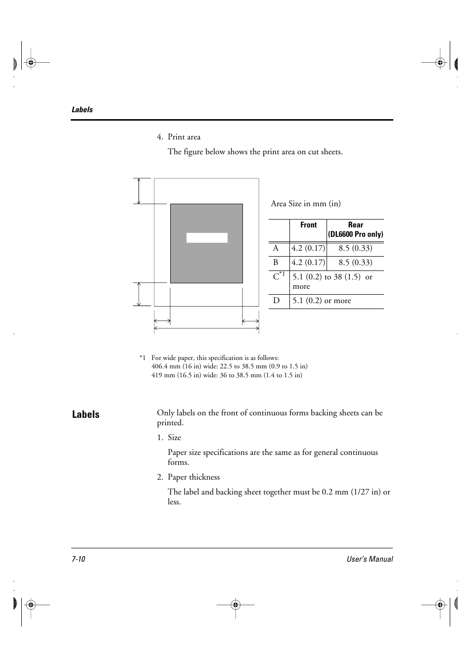 Labels | FUJITSU DL6400 User Manual | Page 73 / 247