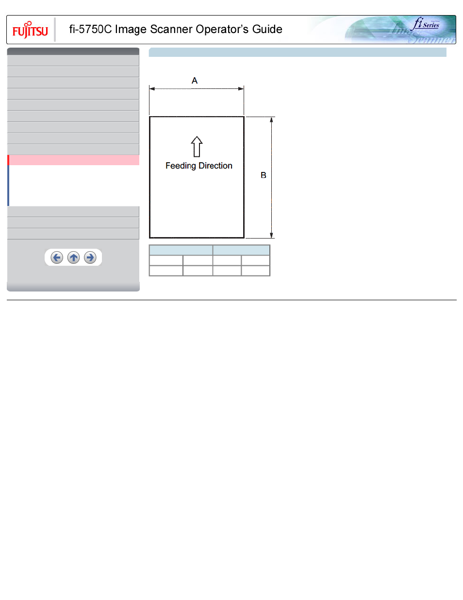 1 document size | FUJITSU FIJITSU Image Scanner fi-5750C User Manual | Page 150 / 167
