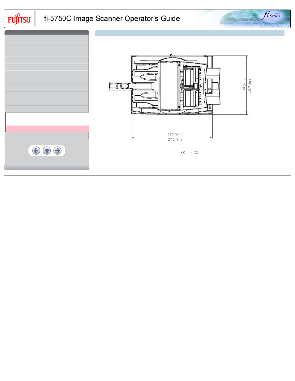 3 external dimensions | FUJITSU FIJITSU Image Scanner fi-5750C User Manual | Page 162 / 167