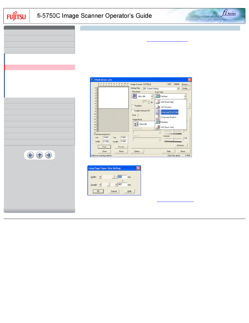3 scanning document longer than a3 size | FUJITSU FIJITSU Image Scanner fi-5750C User Manual | Page 73 / 167