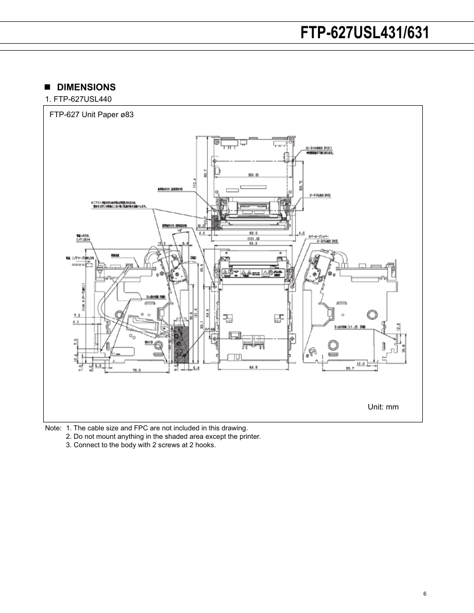 FUJITSU FTP-627USL431 User Manual | Page 6 / 10