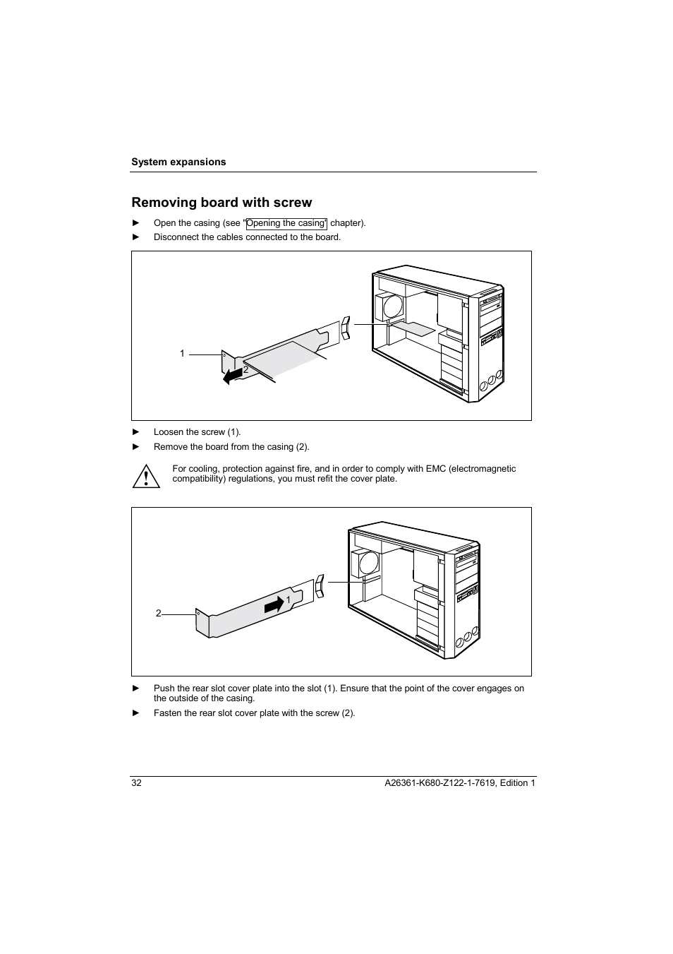 Removing board with screw | FUJITSU V810 User Manual | Page 40 / 76