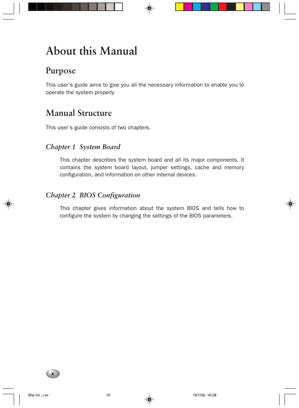 About this manual, Purpose, Manual structure | FUJITSU 2000 User Manual | Page 10 / 66