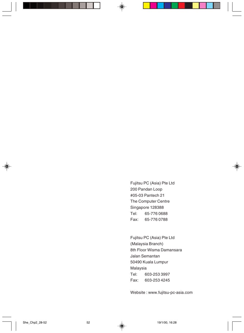 FUJITSU 2000 User Manual | Page 66 / 66