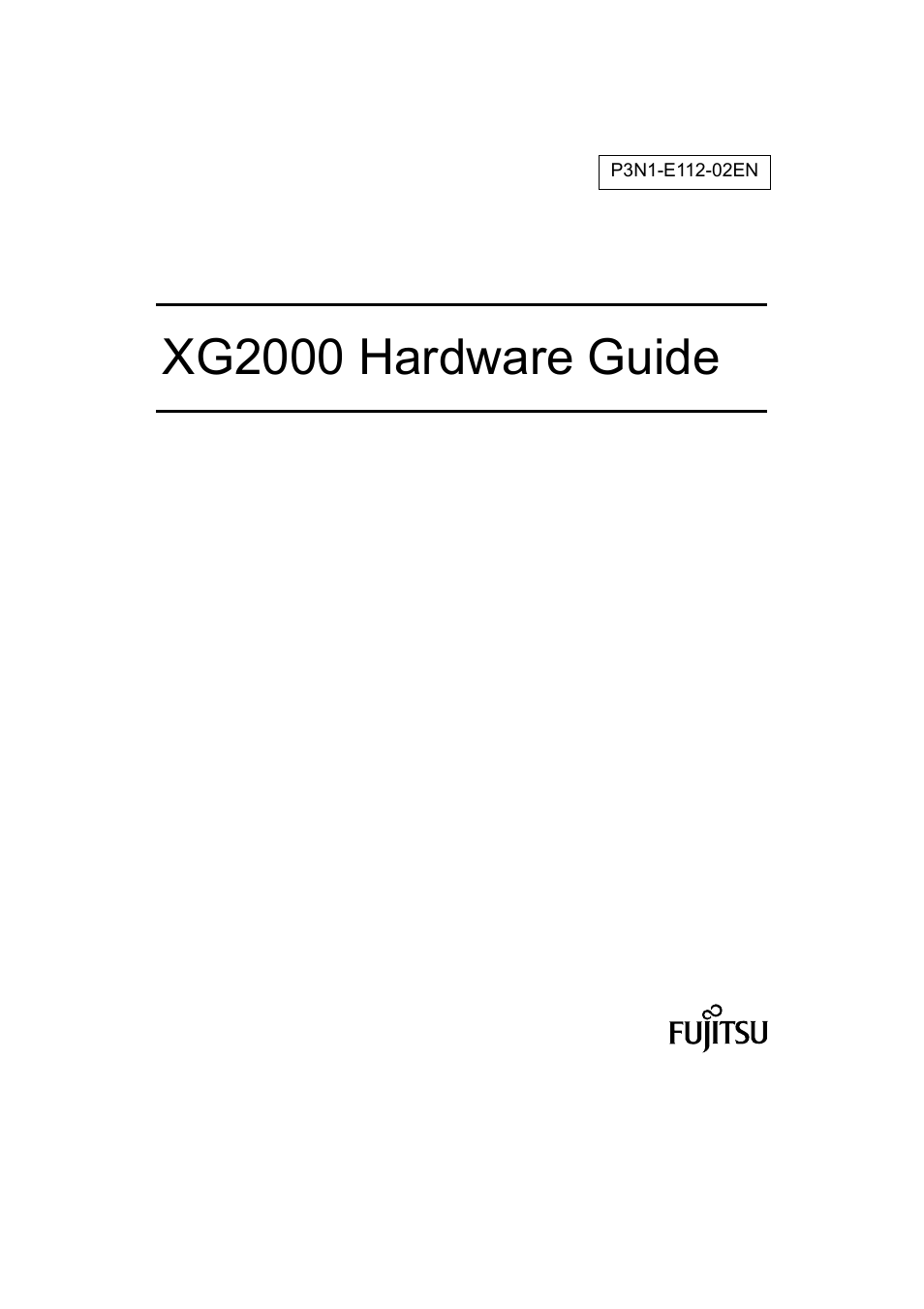 FUJITSU XG2000 User Manual | 45 pages