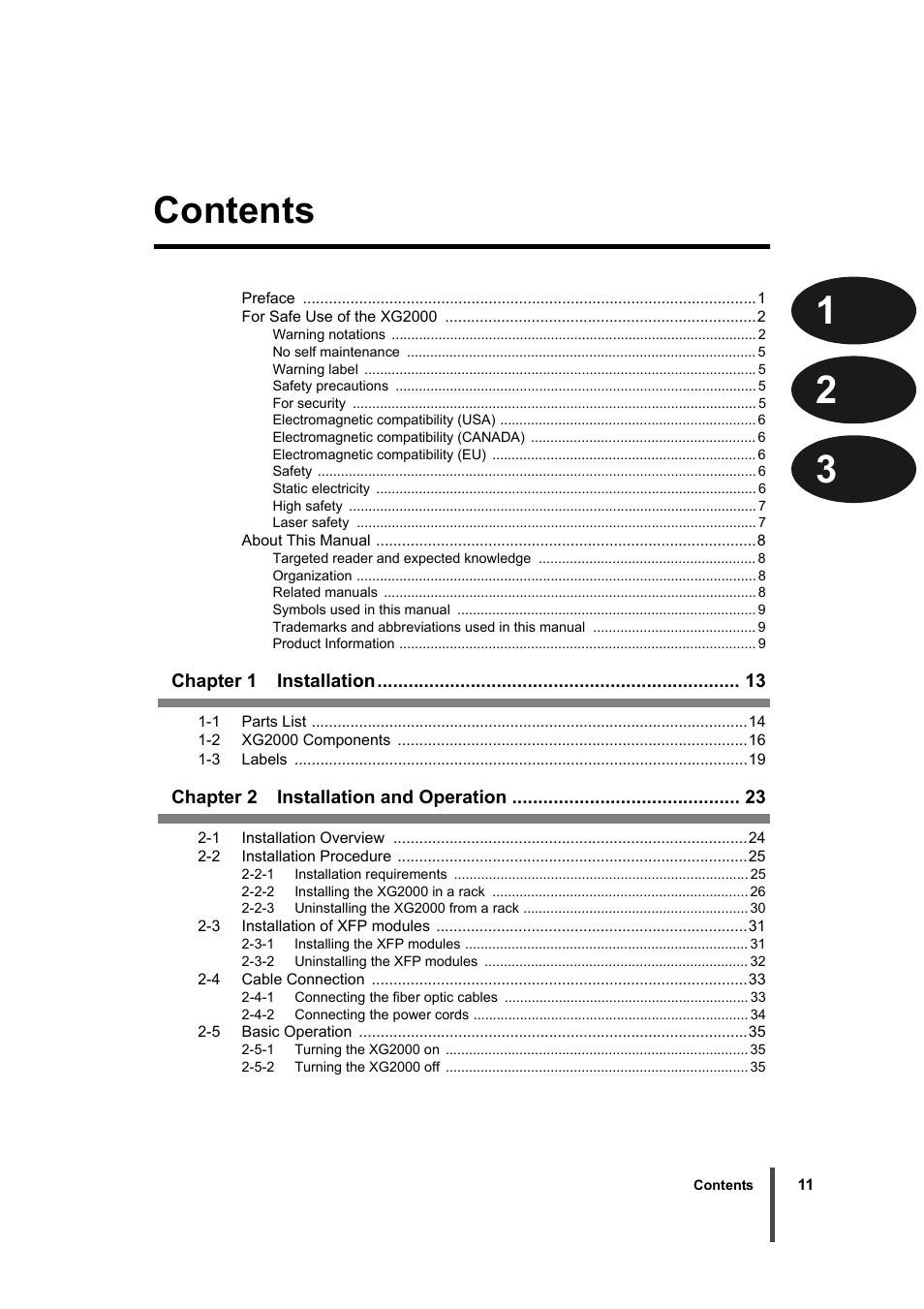 FUJITSU XG2000 User Manual | Page 13 / 45