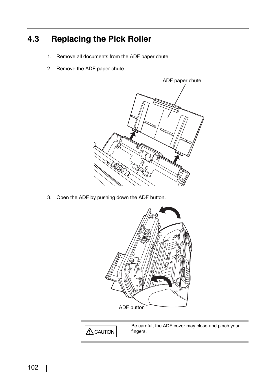 3 replacing the pick roller | FUJITSU IMAGE FI-5530C2 User Manual | Page 118 / 179
