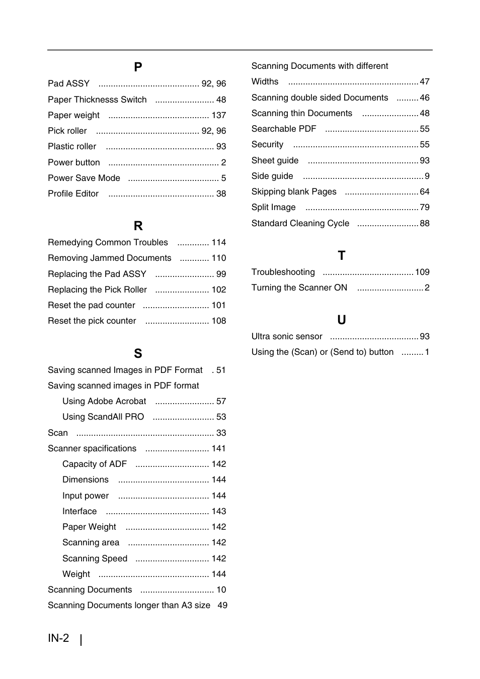 In-2 | FUJITSU IMAGE FI-5530C2 User Manual | Page 178 / 179