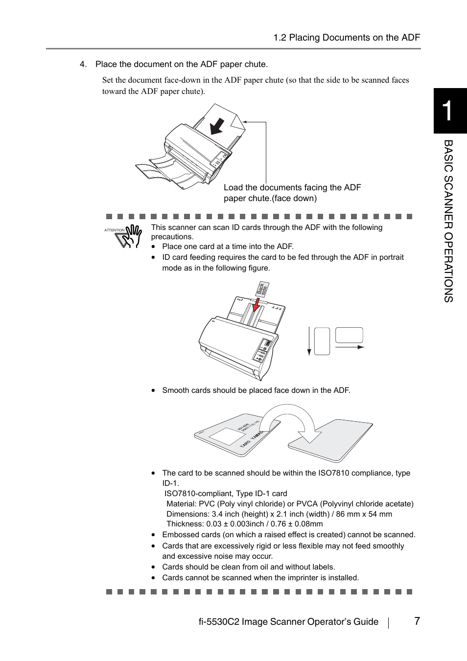 7b a s ic scanne r op era t ions | FUJITSU IMAGE FI-5530C2 User Manual | Page 23 / 179