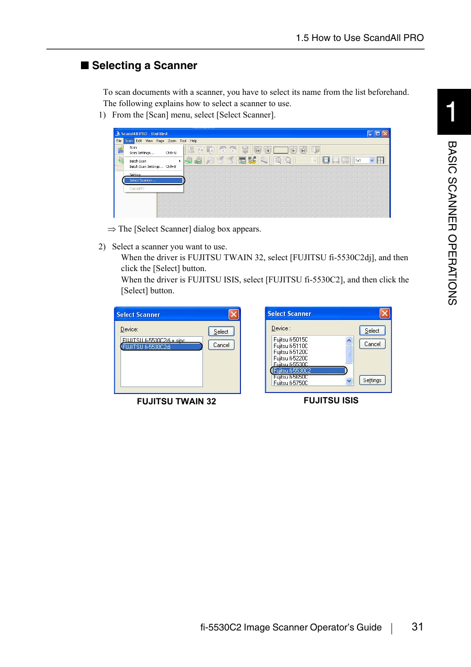 FUJITSU IMAGE FI-5530C2 User Manual | Page 47 / 179