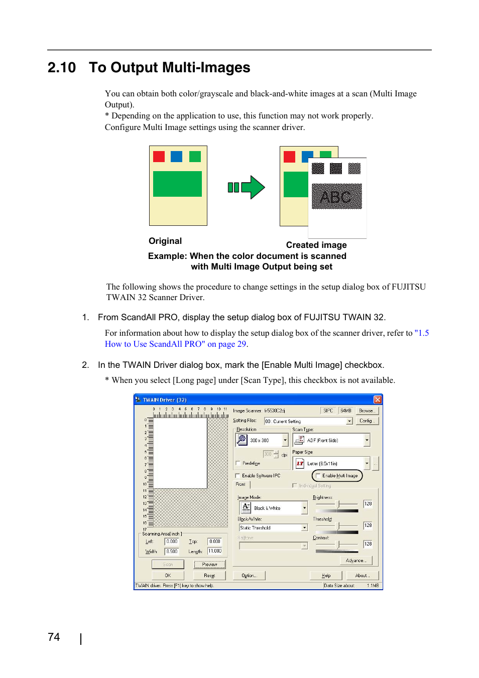 10 to output multi-images | FUJITSU IMAGE FI-5530C2 User Manual | Page 90 / 179